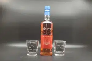 מארז וויסקי גלנפידיך 14משובח עם חריטה אישית